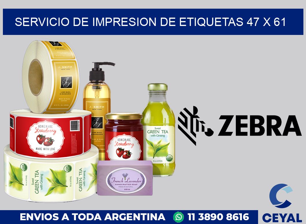 servicio de impresion de etiquetas 47 x 61