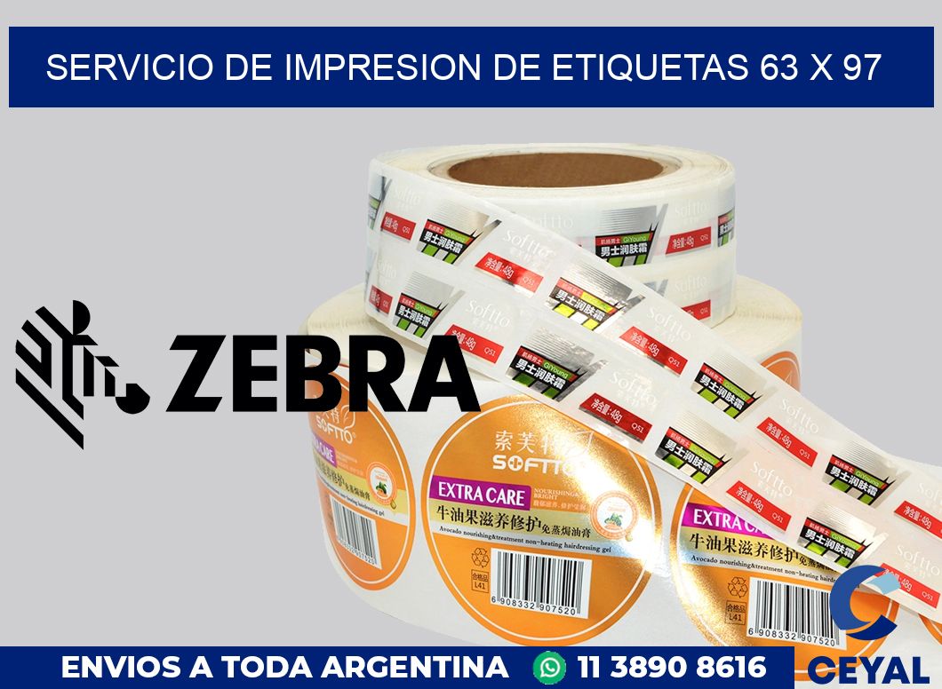 servicio de impresion de etiquetas 63 x 97