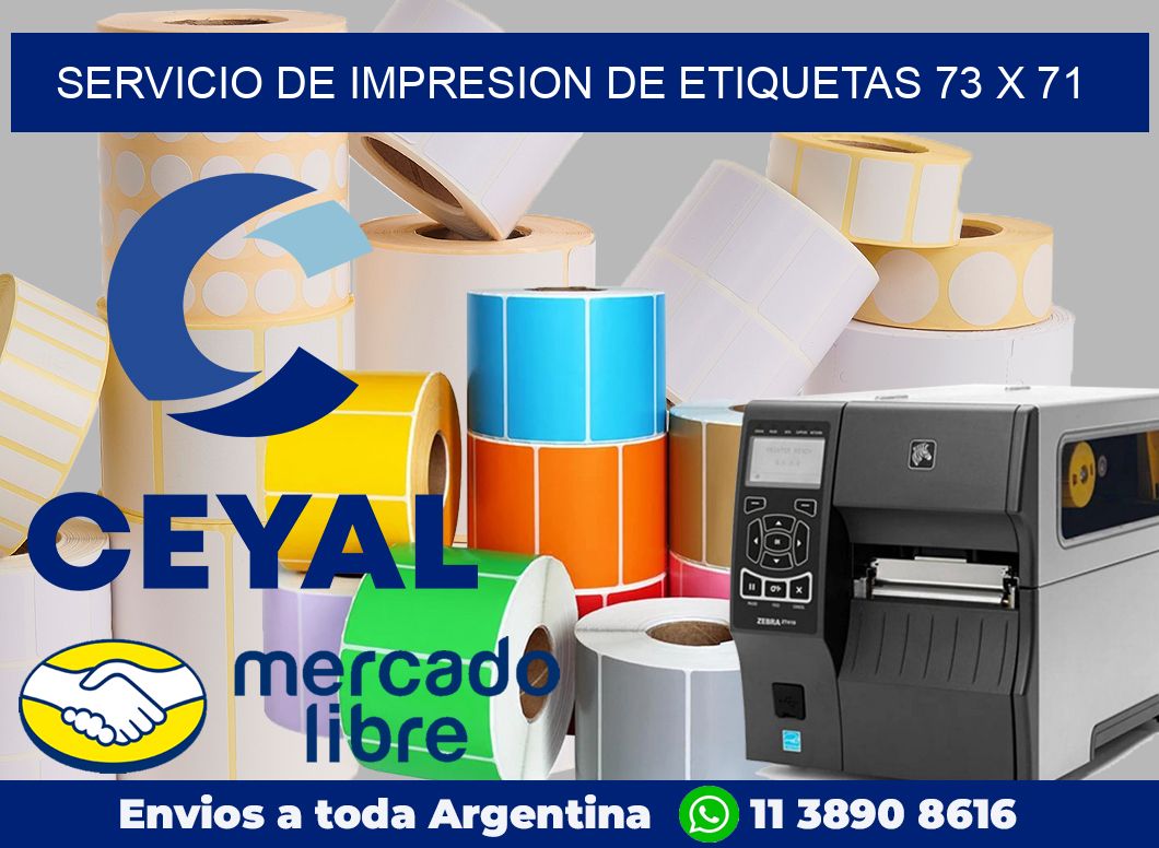 servicio de impresion de etiquetas 73 x 71