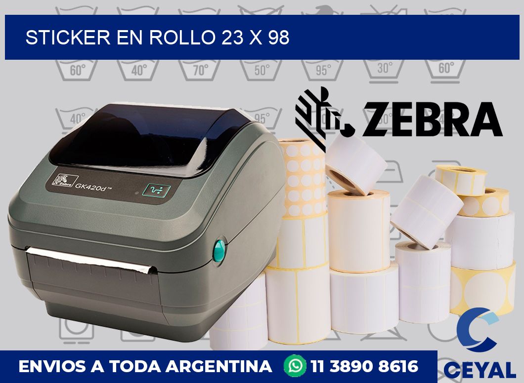 sticker en rollo 23 x 98