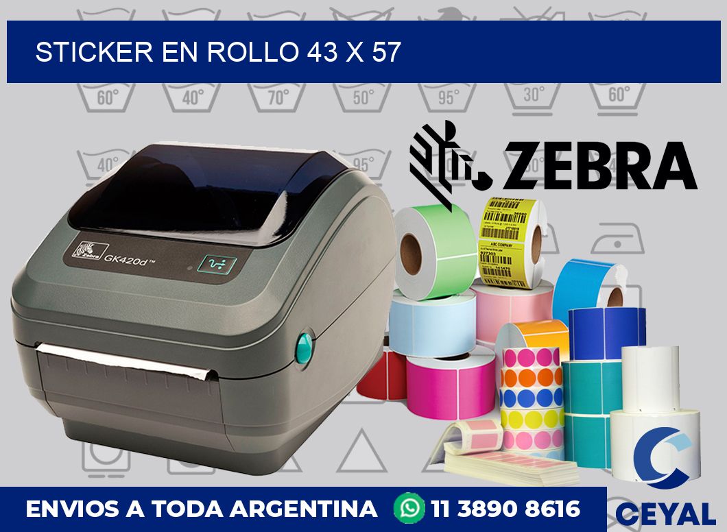 sticker en rollo 43 x 57