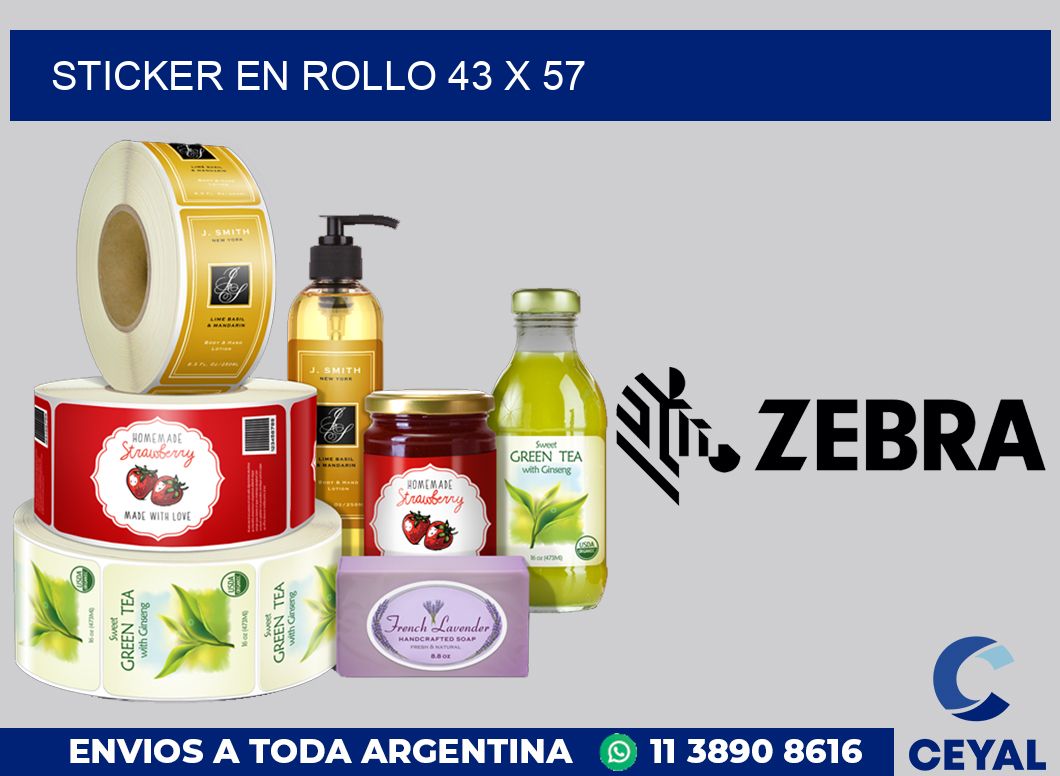 sticker en rollo 43 x 57