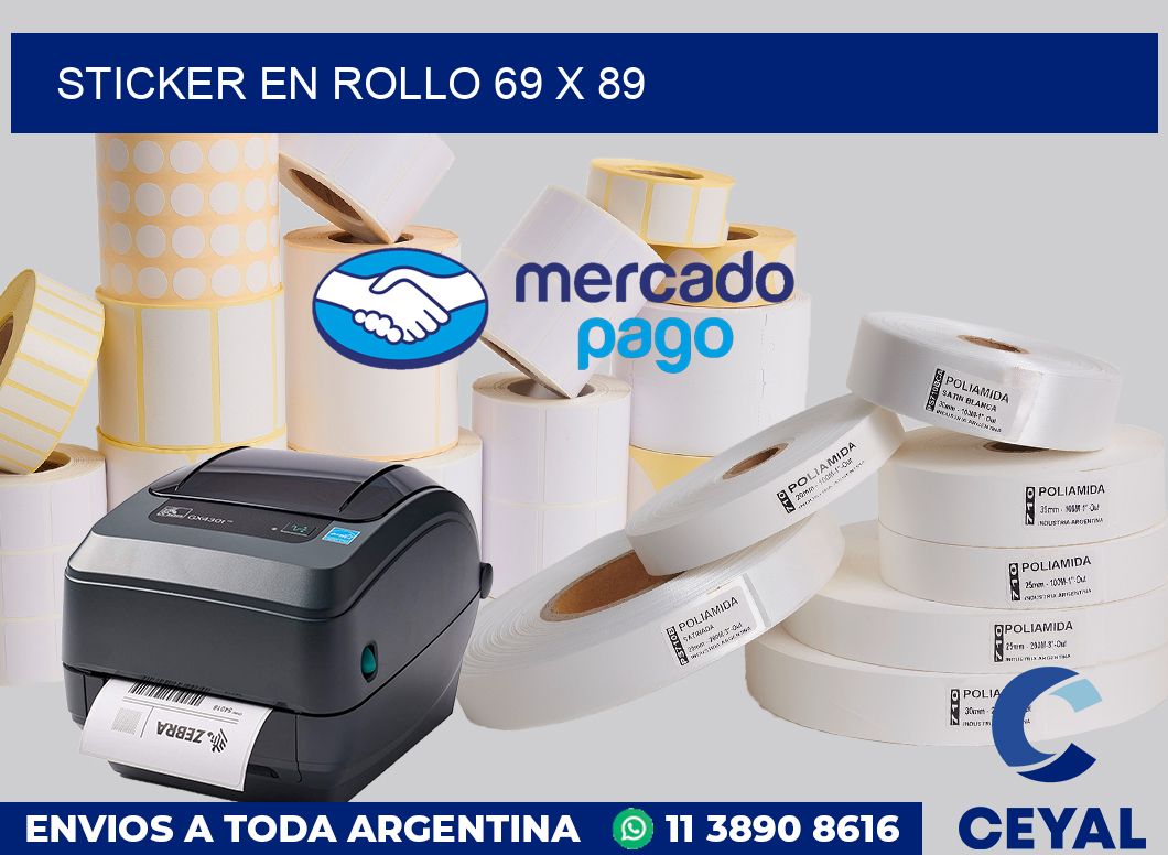 sticker en rollo 69 x 89