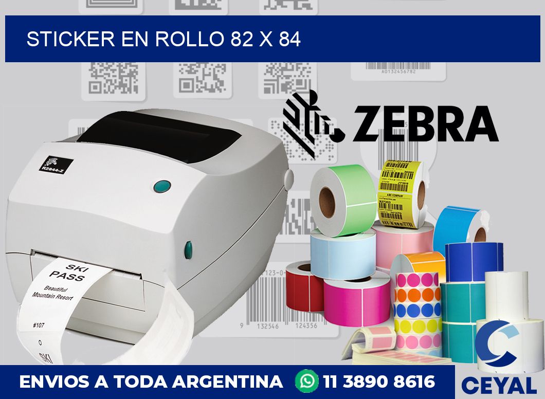 sticker en rollo 82 x 84