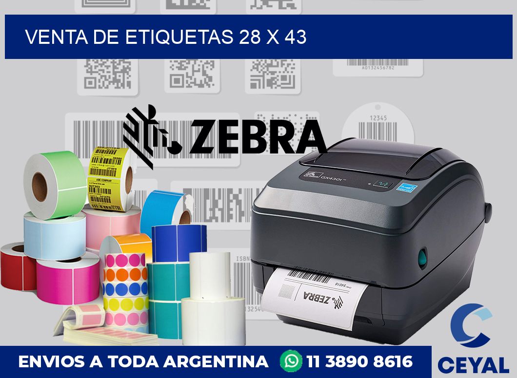 venta de etiquetas 28 x 43