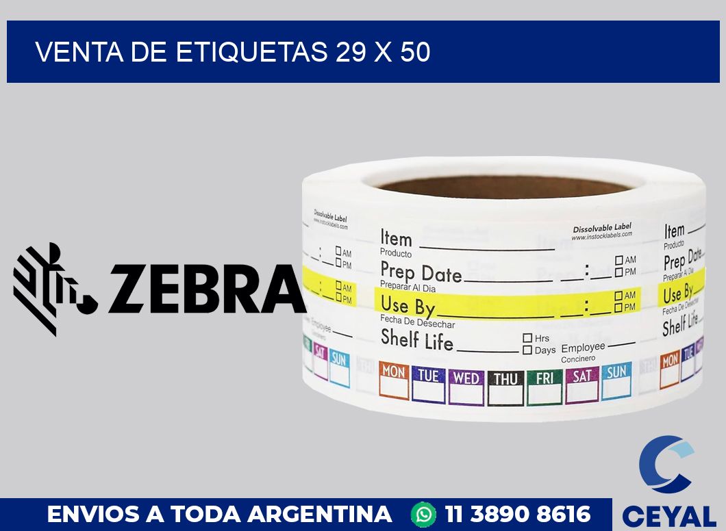 venta de etiquetas 29 x 50