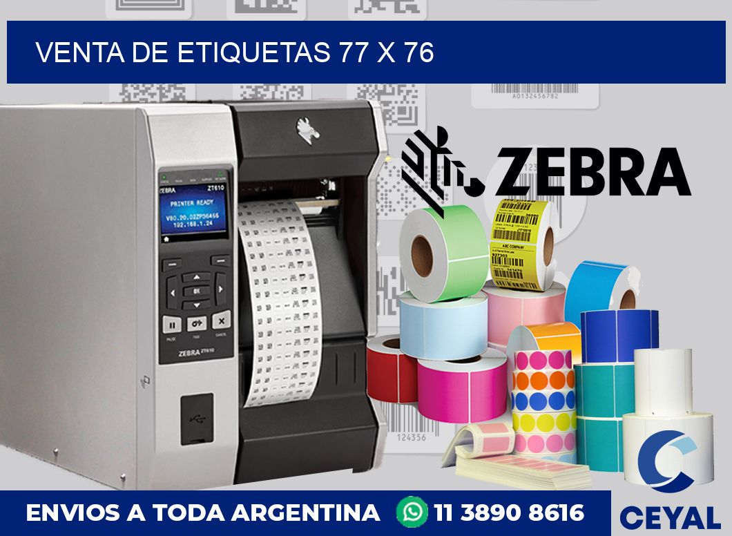 venta de etiquetas 77 x 76