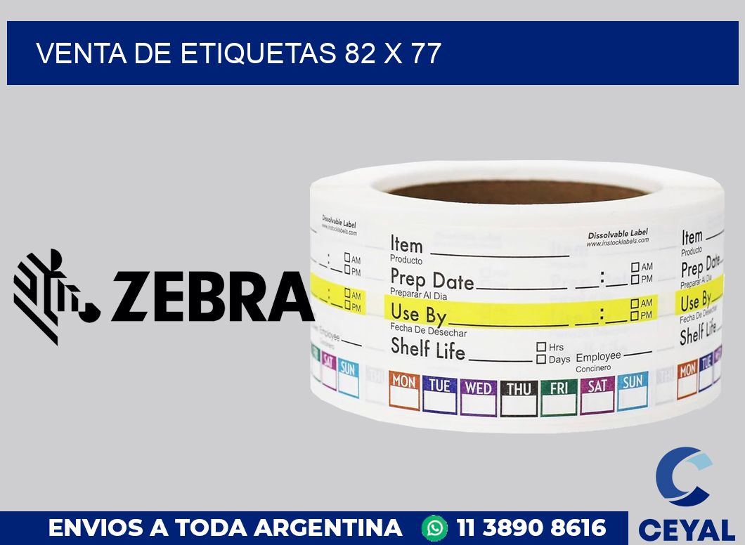 venta de etiquetas 82 x 77