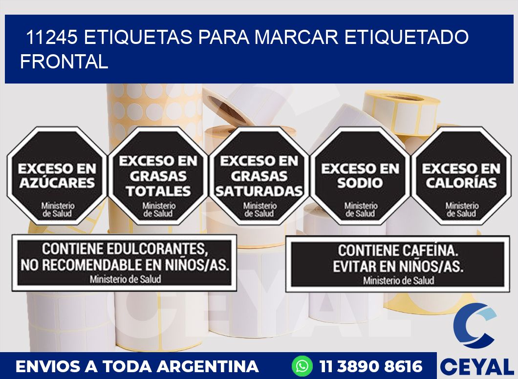 11245 ETIQUETAS PARA MARCAR ETIQUETADO FRONTAL