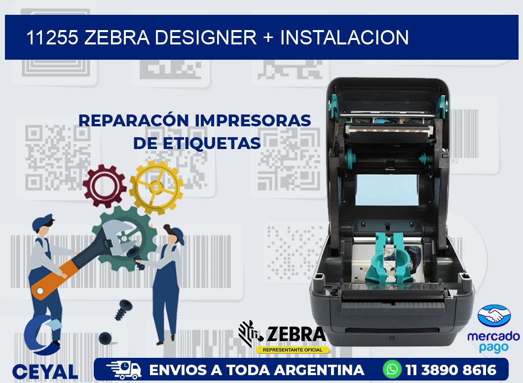 11255 ZEBRA DESIGNER + INSTALACION