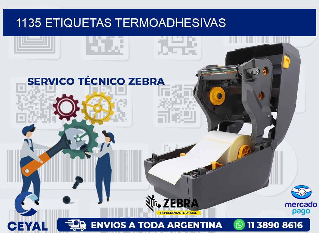1135 ETIQUETAS TERMOADHESIVAS