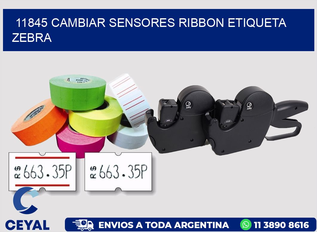11845 CAMBIAR SENSORES RIBBON ETIQUETA ZEBRA