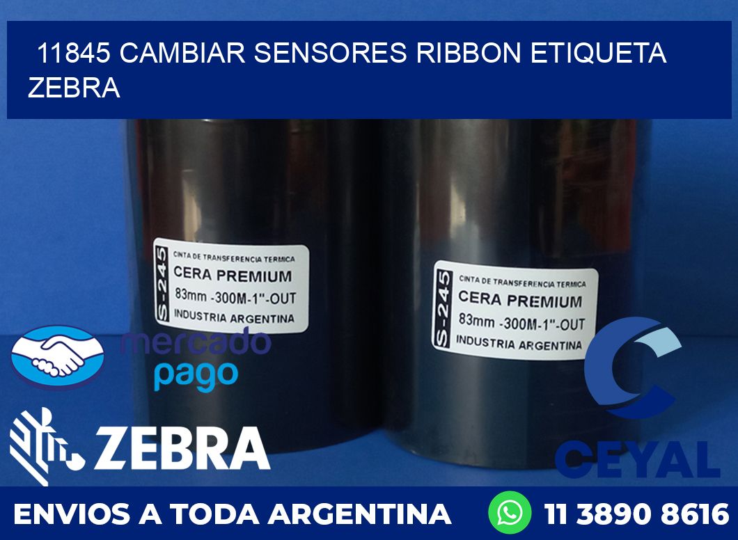 11845 CAMBIAR SENSORES RIBBON ETIQUETA ZEBRA
