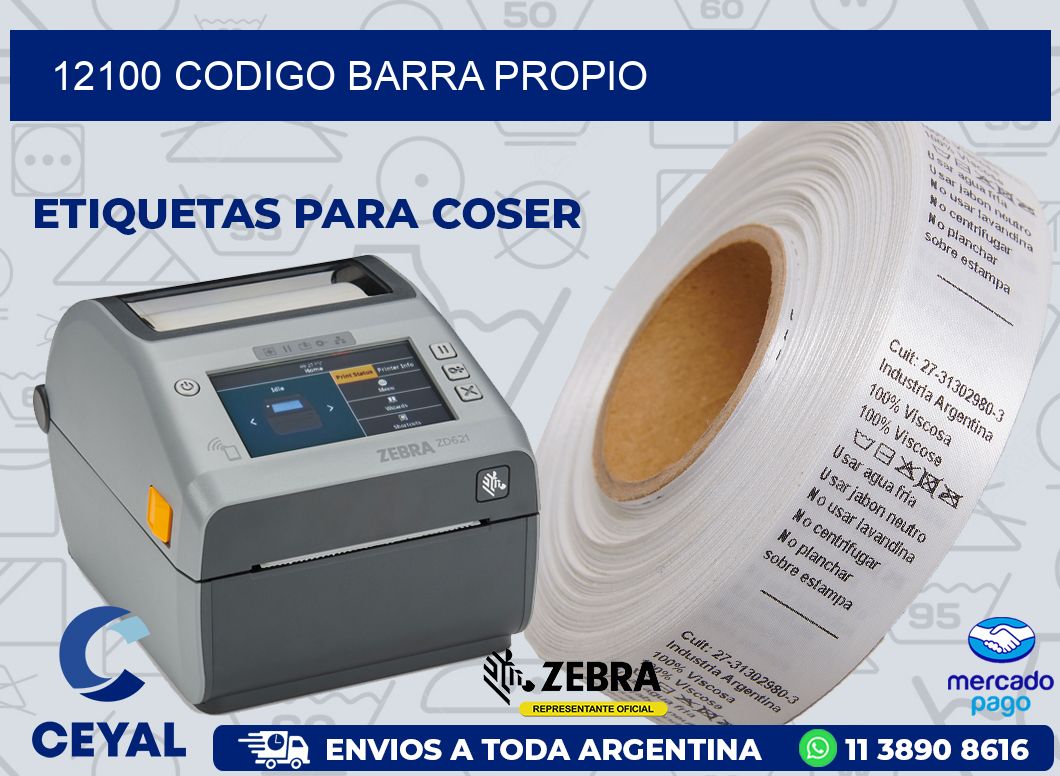 12100 CODIGO BARRA PROPIO