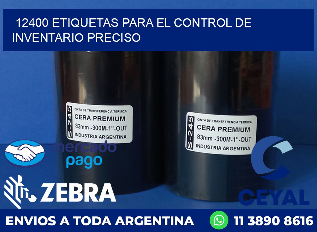 12400 ETIQUETAS PARA EL CONTROL DE INVENTARIO PRECISO
