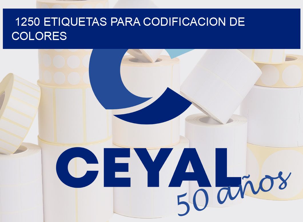 1250 ETIQUETAS PARA CODIFICACION DE COLORES
