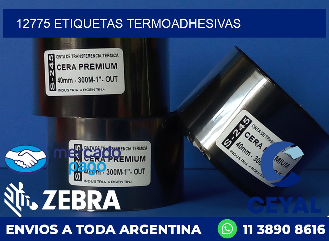 12775 ETIQUETAS TERMOADHESIVAS