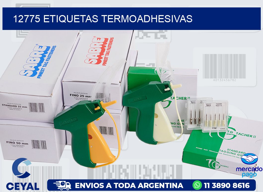 12775 ETIQUETAS TERMOADHESIVAS
