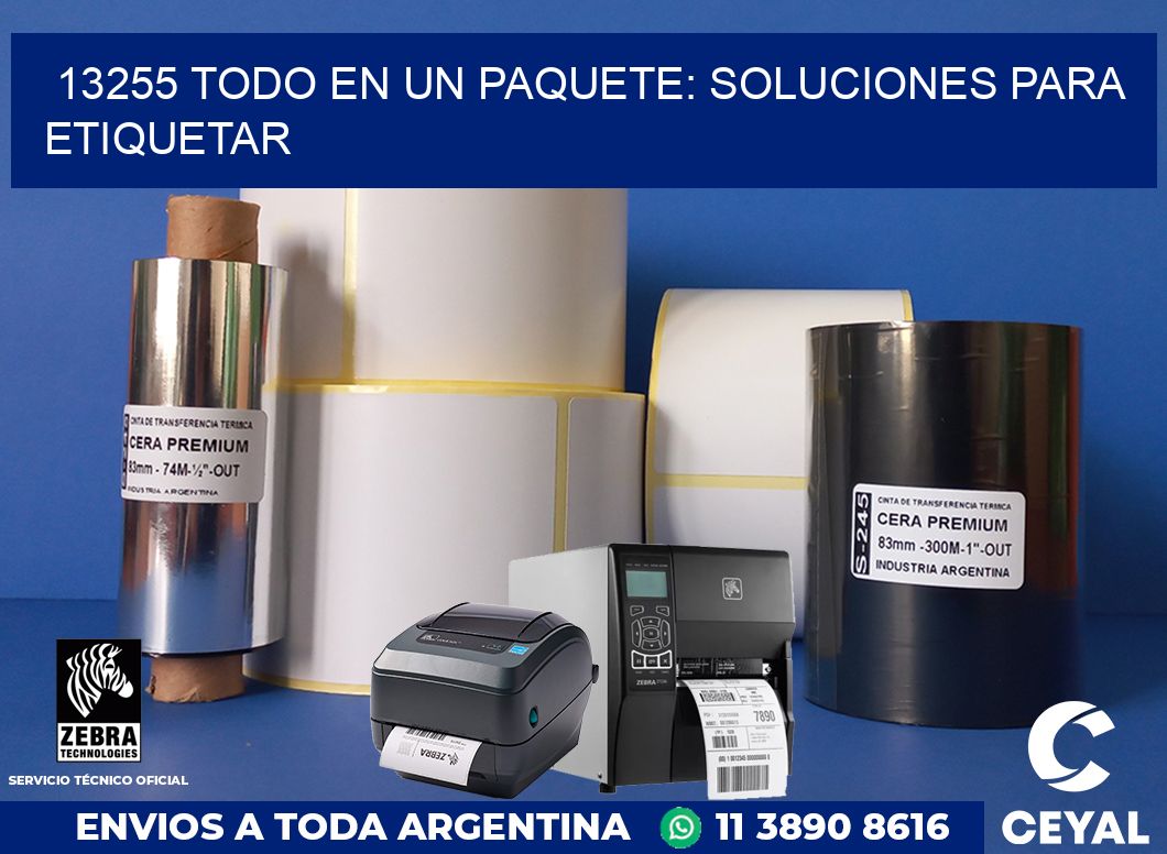 13255 TODO EN UN PAQUETE: SOLUCIONES PARA ETIQUETAR