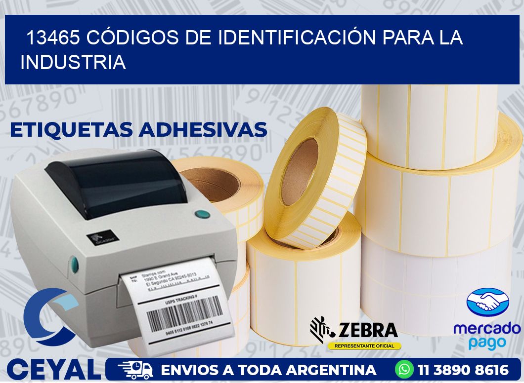 13465 CÓDIGOS DE IDENTIFICACIÓN PARA LA INDUSTRIA