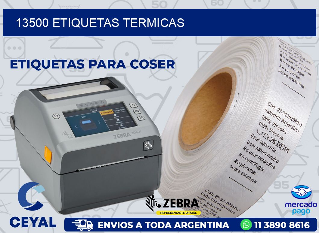 13500 ETIQUETAS TERMICAS