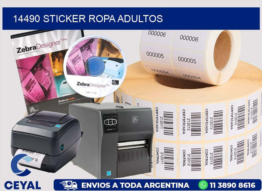 14490 STICKER ROPA ADULTOS
