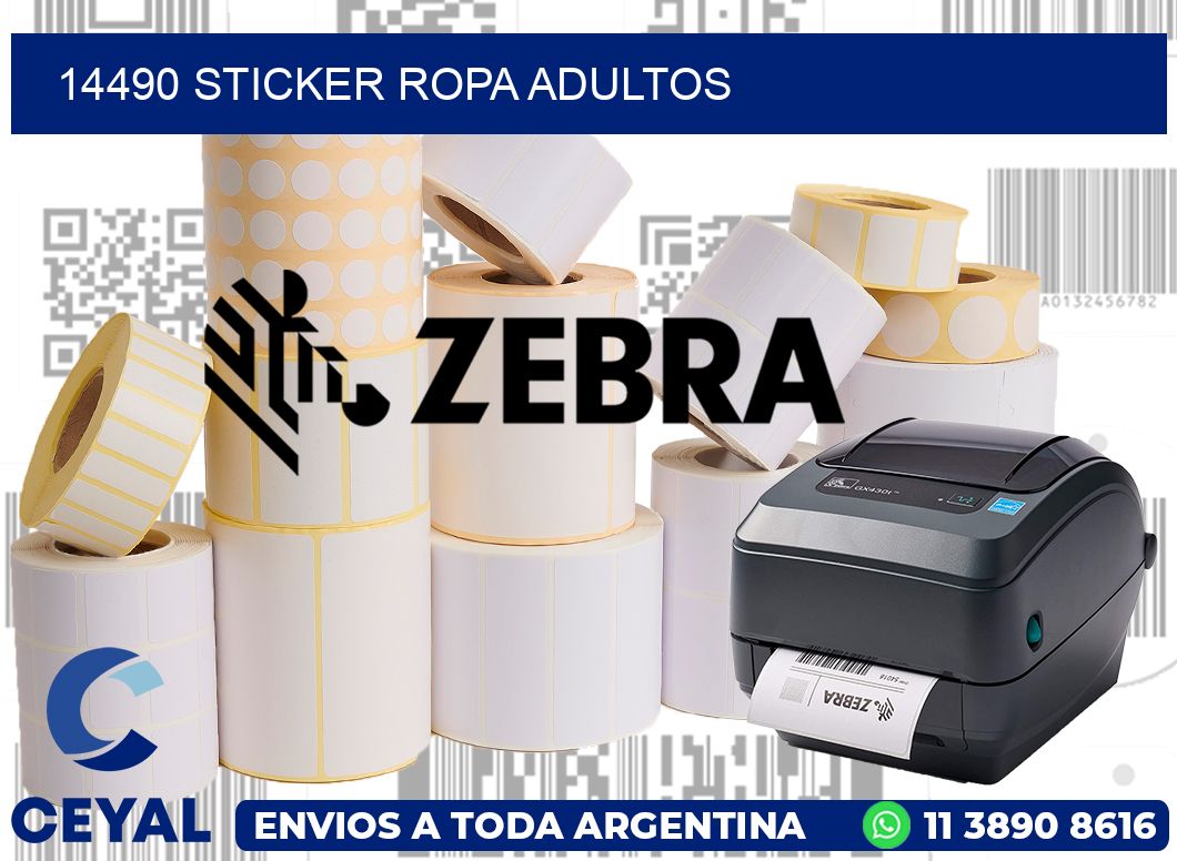 14490 STICKER ROPA ADULTOS