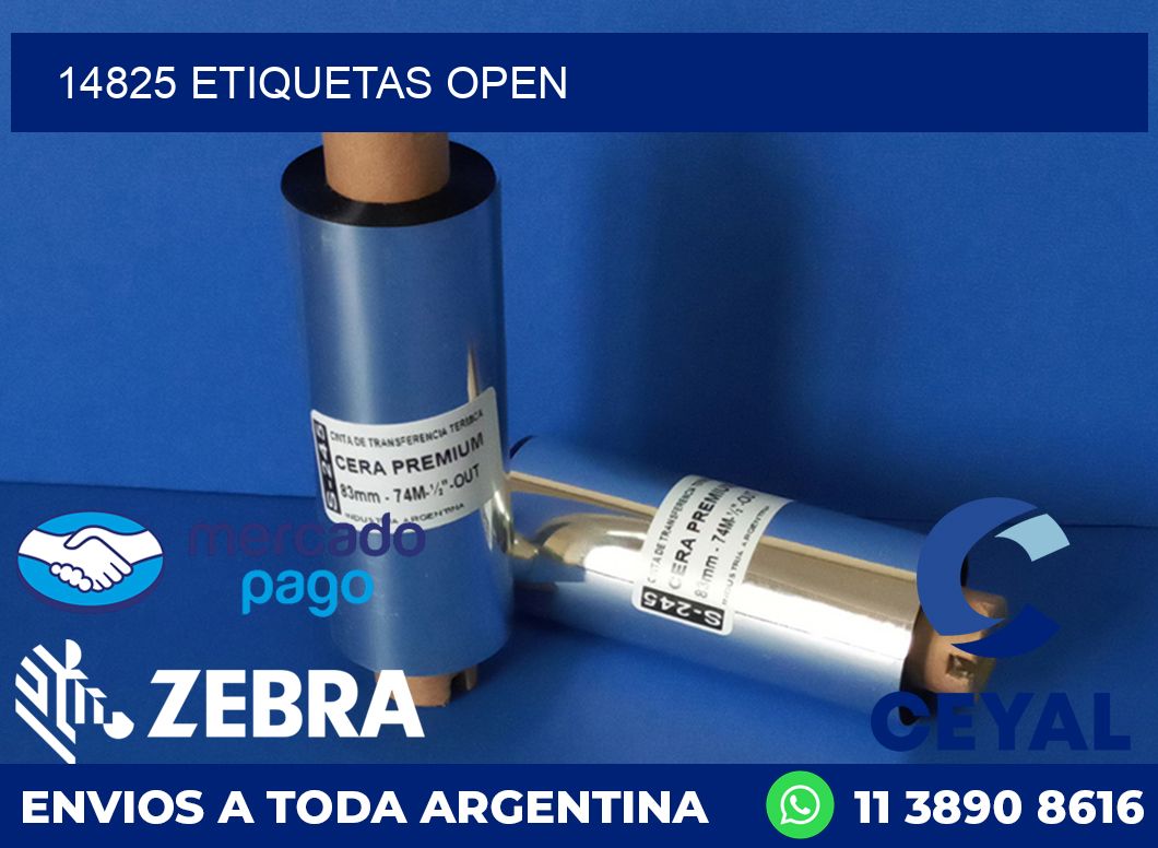 14825 ETIQUETAS OPEN