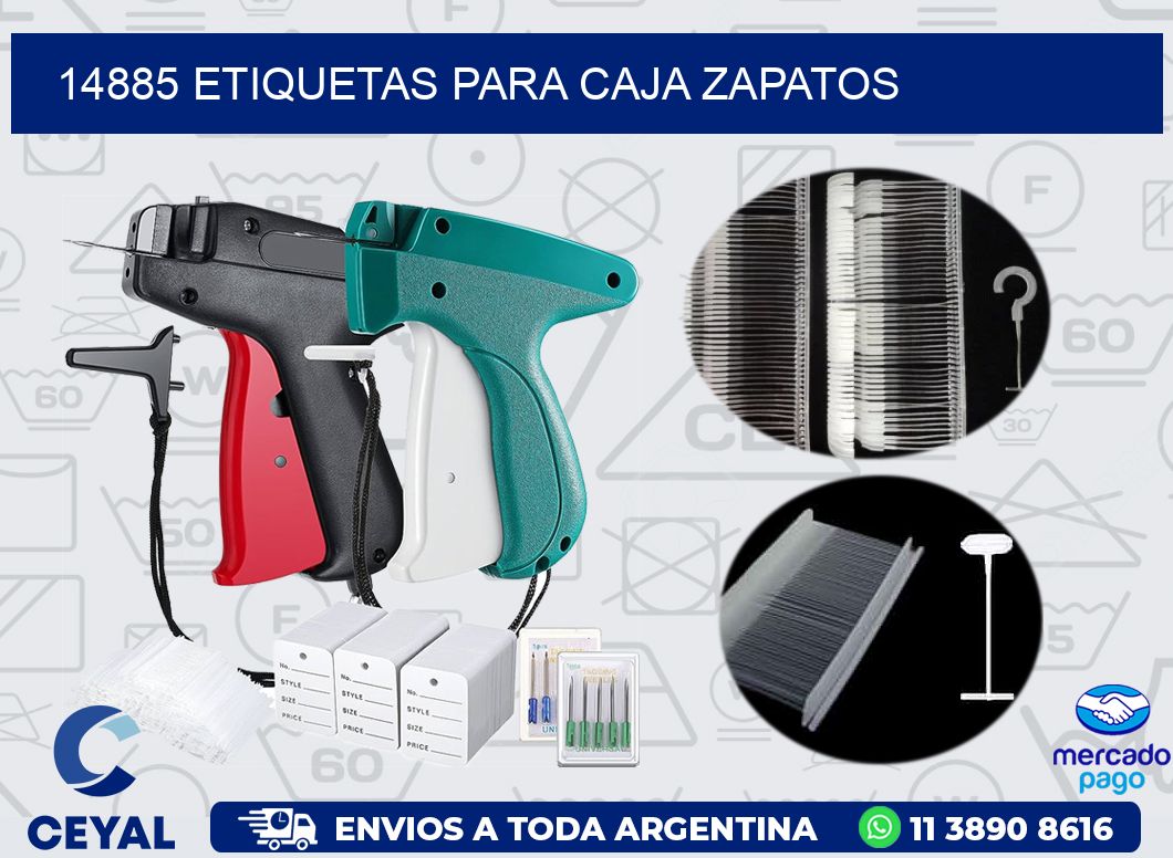 14885 ETIQUETAS PARA CAJA ZAPATOS
