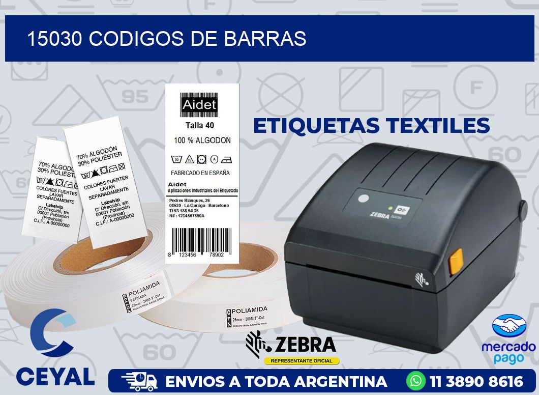 15030 CODIGOS DE BARRAS