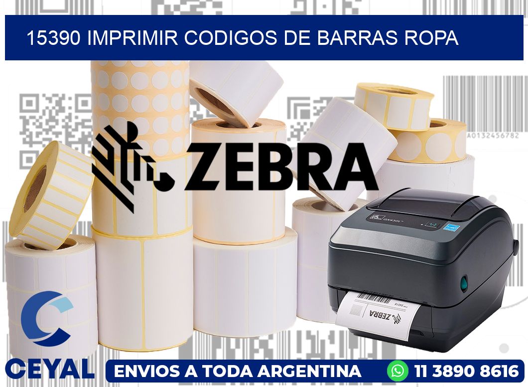 15390 IMPRIMIR CODIGOS DE BARRAS ROPA