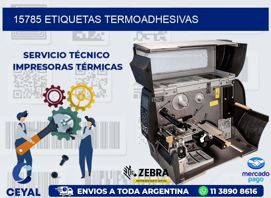 15785 ETIQUETAS TERMOADHESIVAS