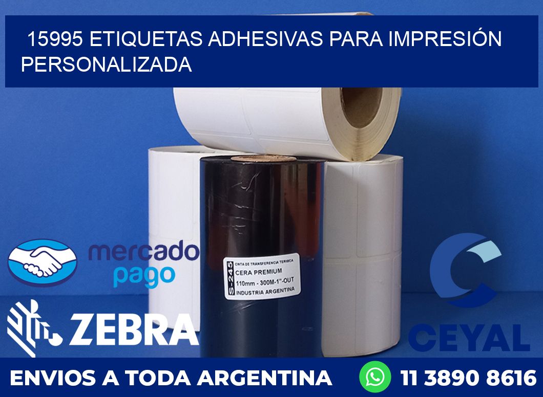15995 ETIQUETAS ADHESIVAS PARA IMPRESIÓN PERSONALIZADA
