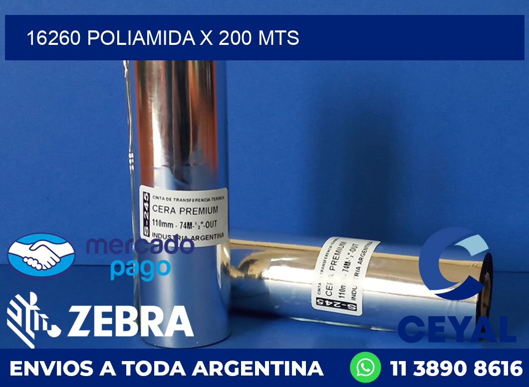 16260 POLIAMIDA X 200 MTS
