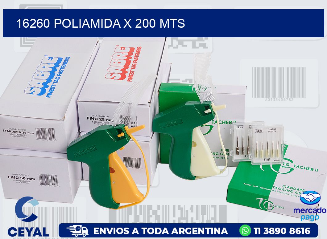 16260 POLIAMIDA X 200 MTS