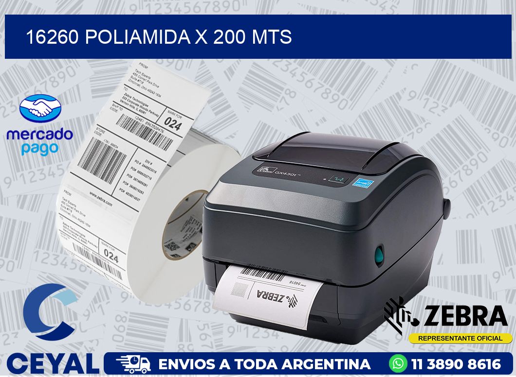 16260 POLIAMIDA X 200 MTS
