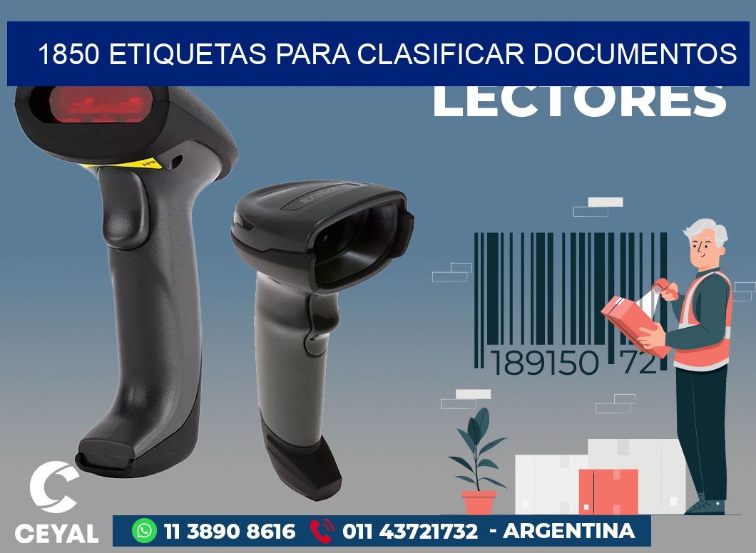 1850 ETIQUETAS PARA CLASIFICAR DOCUMENTOS