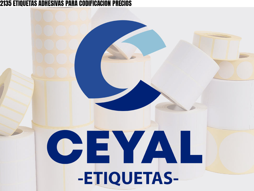 2135 ETIQUETAS ADHESIVAS PARA CODIFICACION PRECIOS