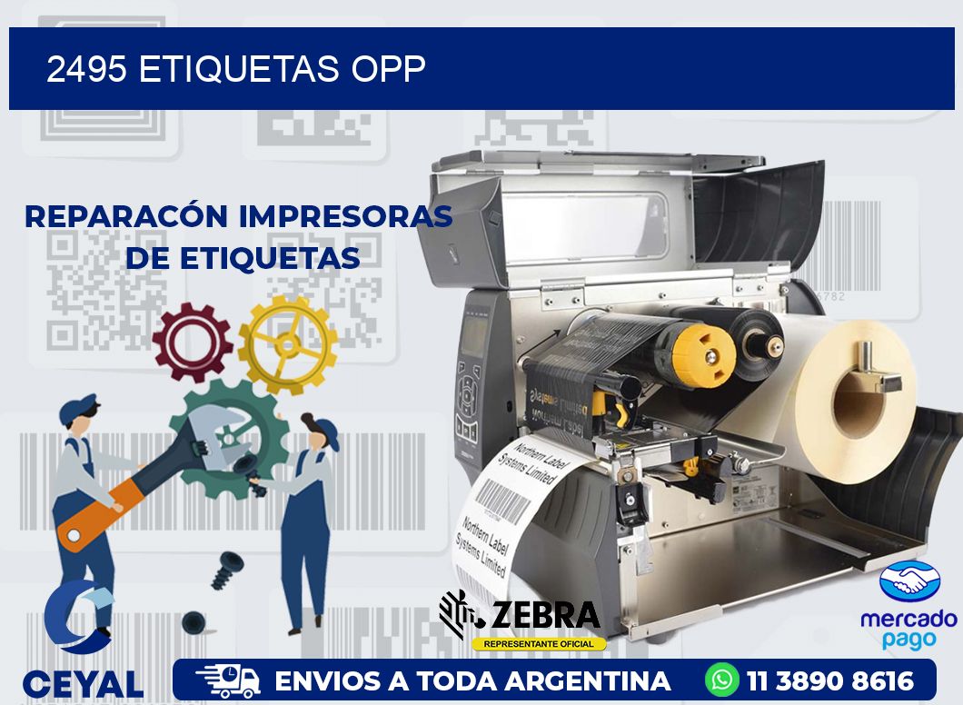 2495 ETIQUETAS OPP