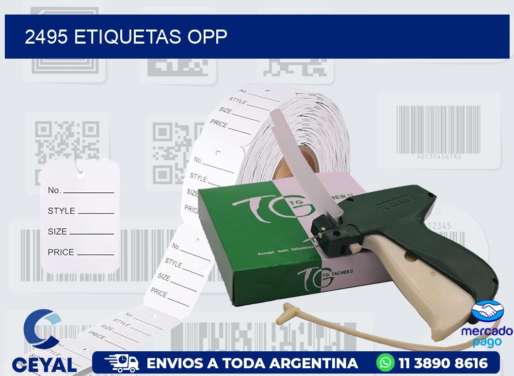 2495 ETIQUETAS OPP