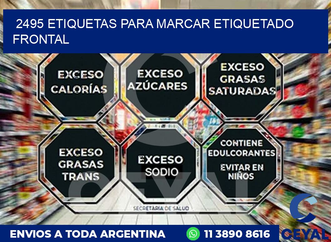 2495 ETIQUETAS PARA MARCAR ETIQUETADO FRONTAL