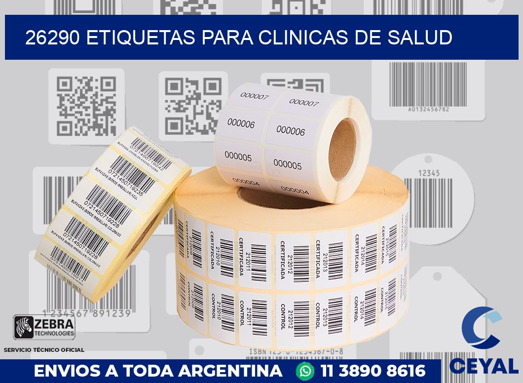 26290 ETIQUETAS PARA CLINICAS DE SALUD