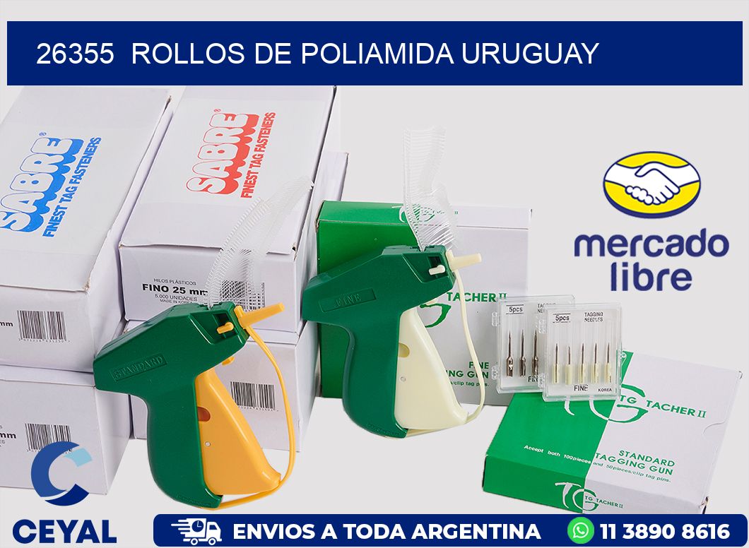 26355  ROLLOS DE POLIAMIDA URUGUAY