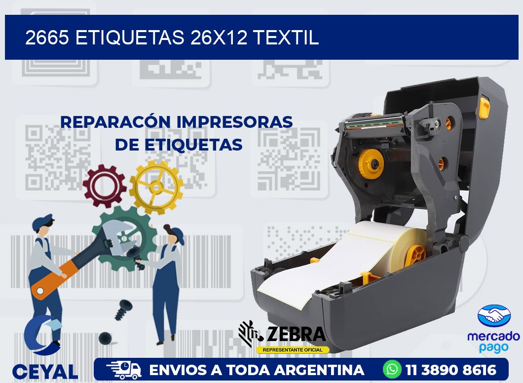 2665 ETIQUETAS 26X12 TEXTIL