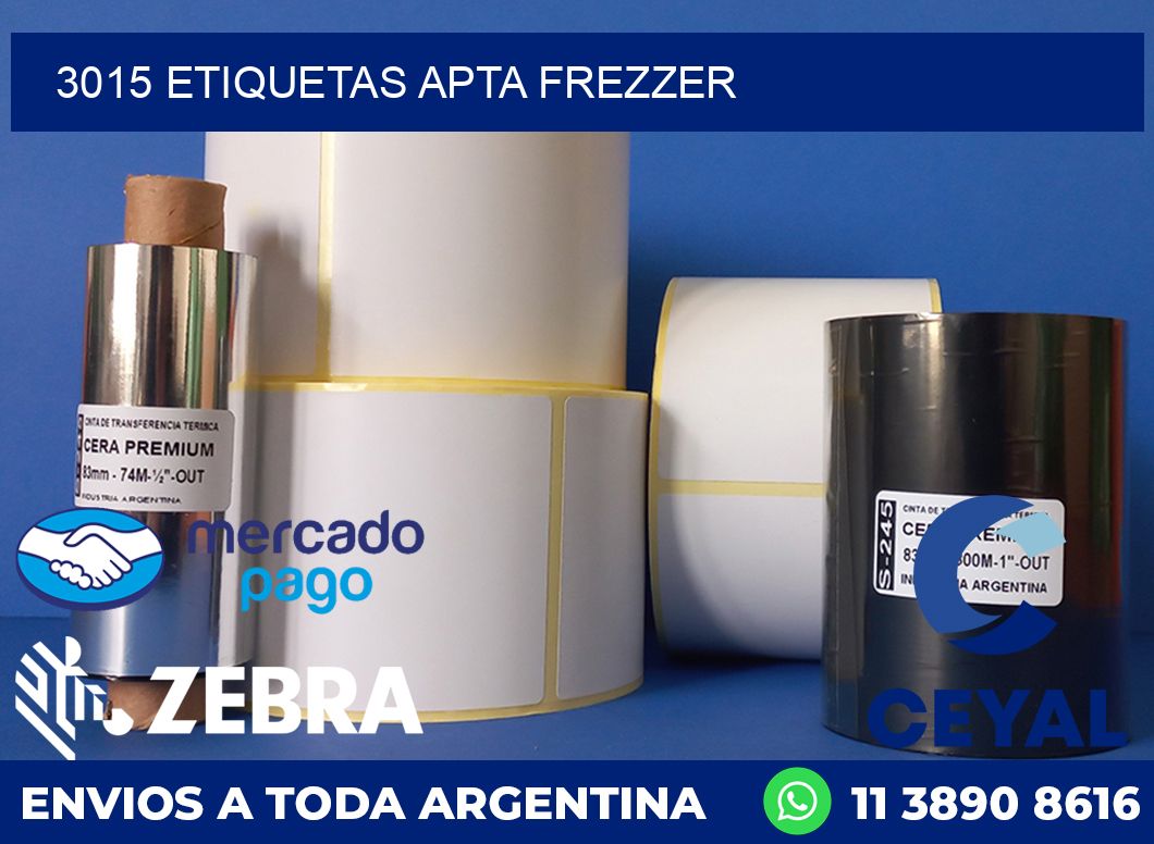 3015 ETIQUETAS APTA FREZZER