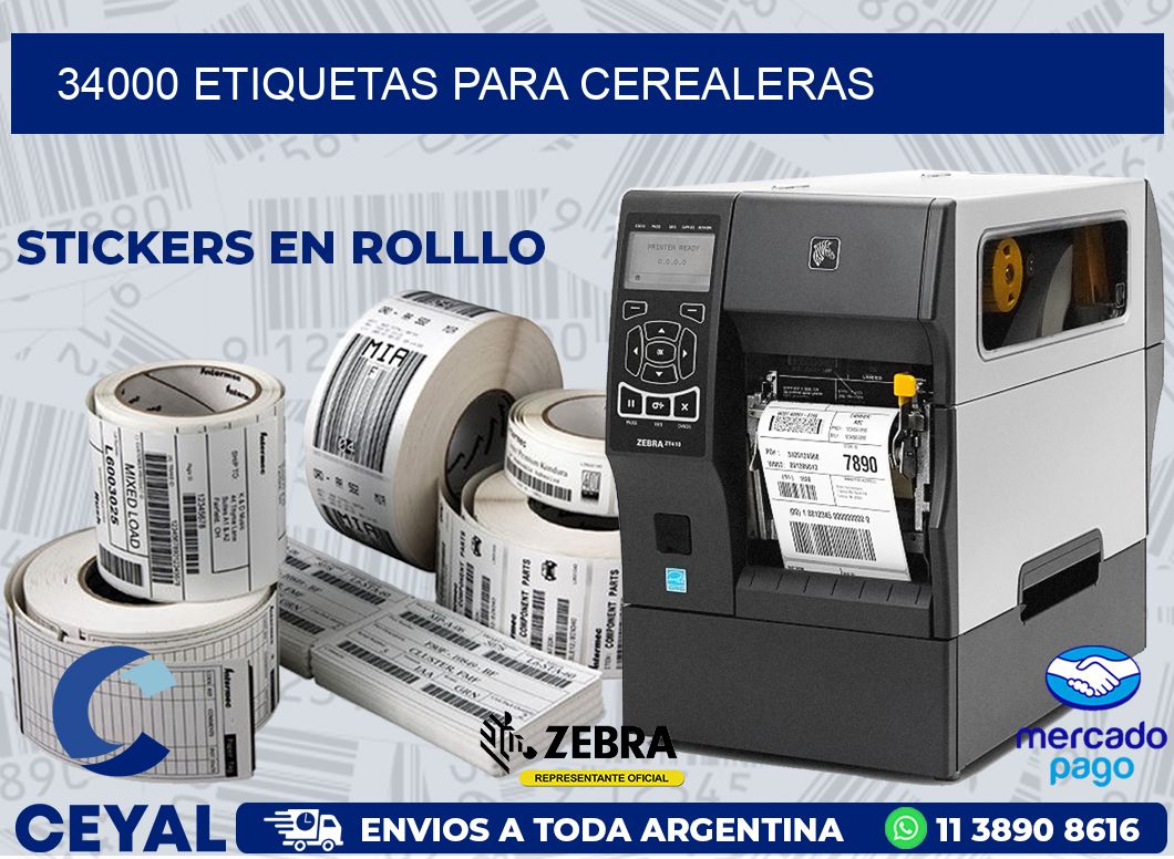34000 ETIQUETAS PARA CEREALERAS