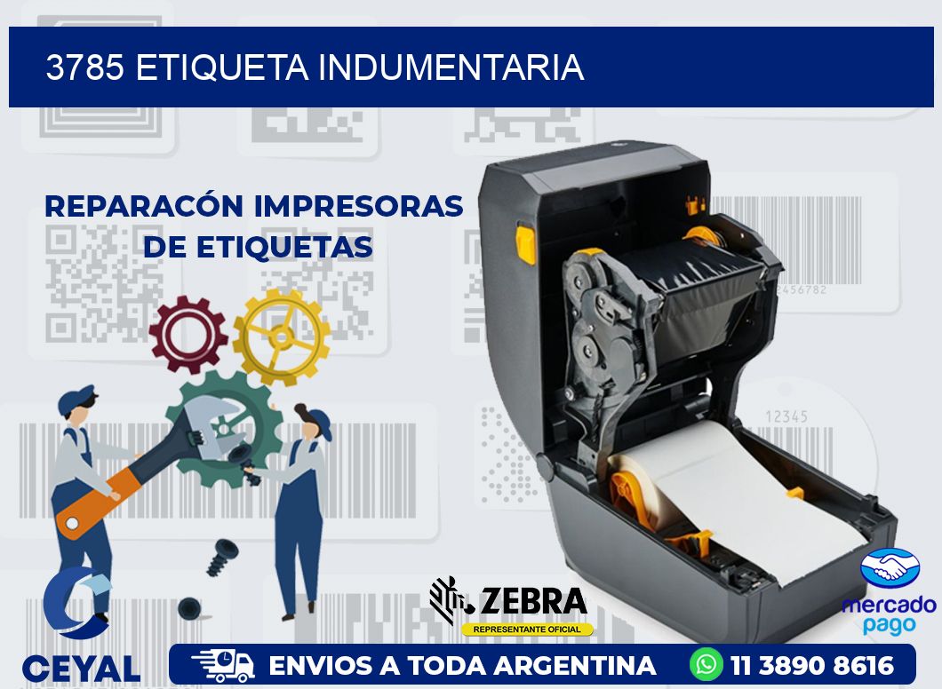 3785 ETIQUETA INDUMENTARIA