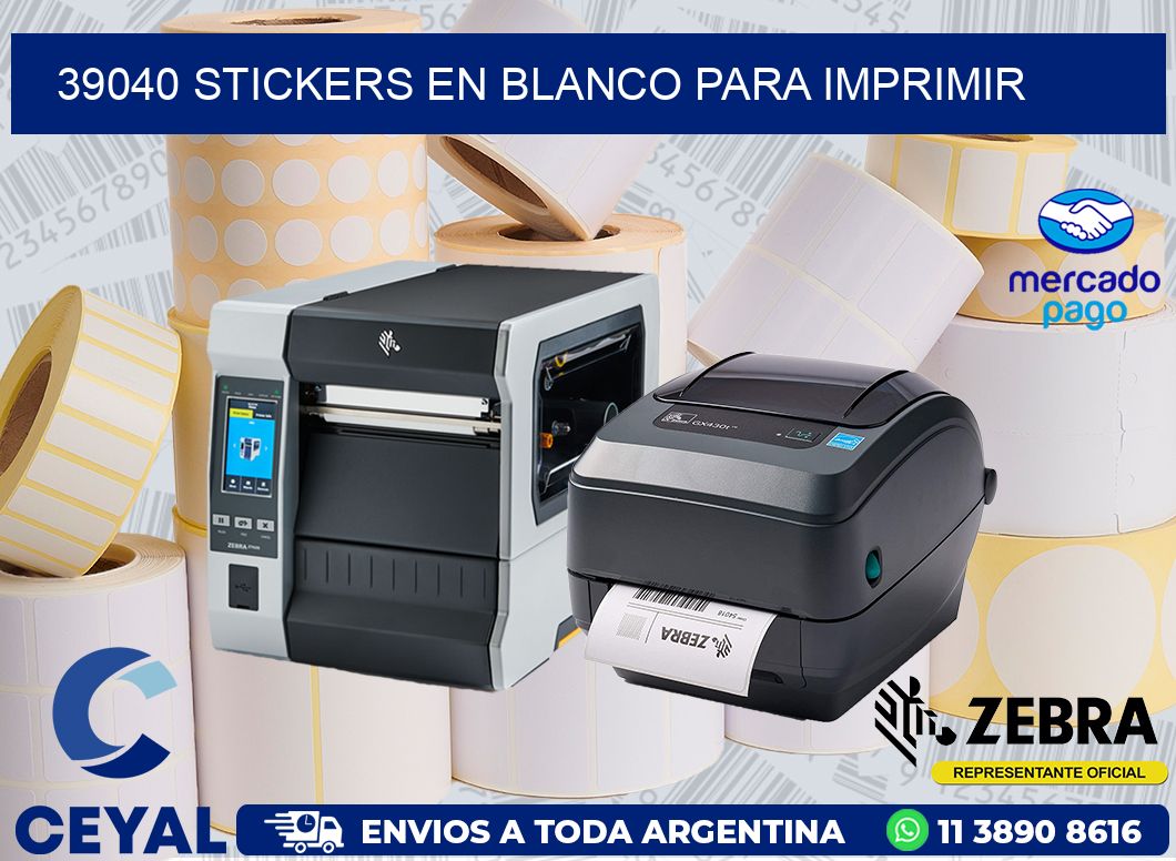 39040 STICKERS EN BLANCO PARA IMPRIMIR
