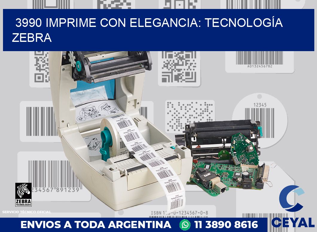 3990 IMPRIME CON ELEGANCIA: TECNOLOGÍA ZEBRA