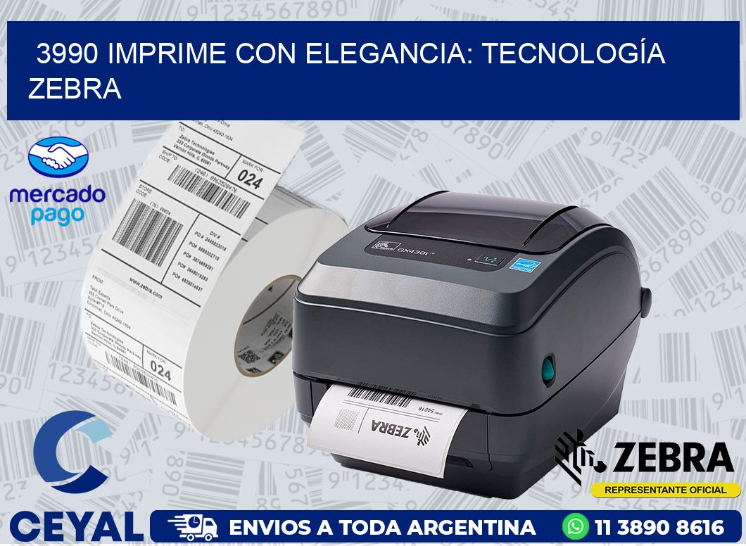 3990 IMPRIME CON ELEGANCIA: TECNOLOGÍA ZEBRA
